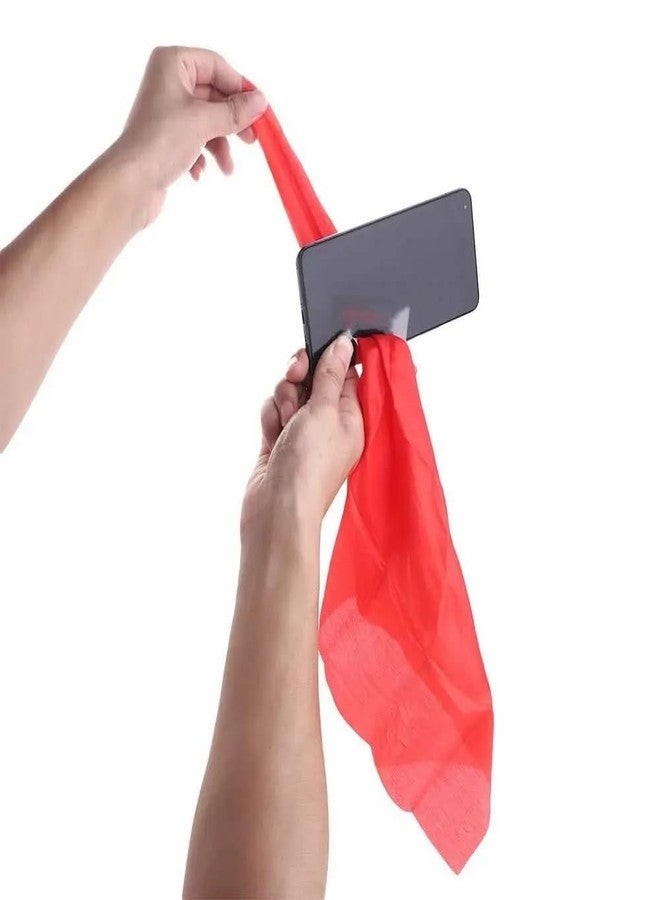 مايلز ماجيك خدعة مايلز ماجيك السحرية عبر الهاتف باستخدام قطعة قماش | خدعة سحرية لاختراق أي هاتف باستخدام منديل ورقي عبر شاشة الهاتف الذكي، أحمر - Image 2